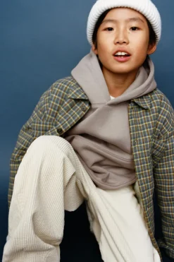 Niños ZARA 6 - 14 Años·Camisas / Sobrecamisas<SOBRECAMISA CUADROS BORREGUILLO