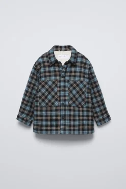 Niños ZARA 1½ - 6 Años·Camisas / Sobrecamisas<SOBRECAMISA CUADROS BORREGUILLO