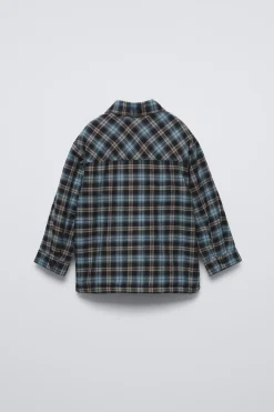 Niños ZARA 1½ - 6 Años·Camisas / Sobrecamisas<SOBRECAMISA CUADROS BORREGUILLO