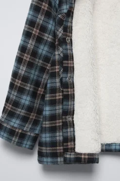 Niños ZARA 1½ - 6 Años·Camisas / Sobrecamisas<SOBRECAMISA CUADROS BORREGUILLO