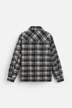 Sale SOBRECAMISA CUADROS BORREGUILLO Hombre Sobrecamisas