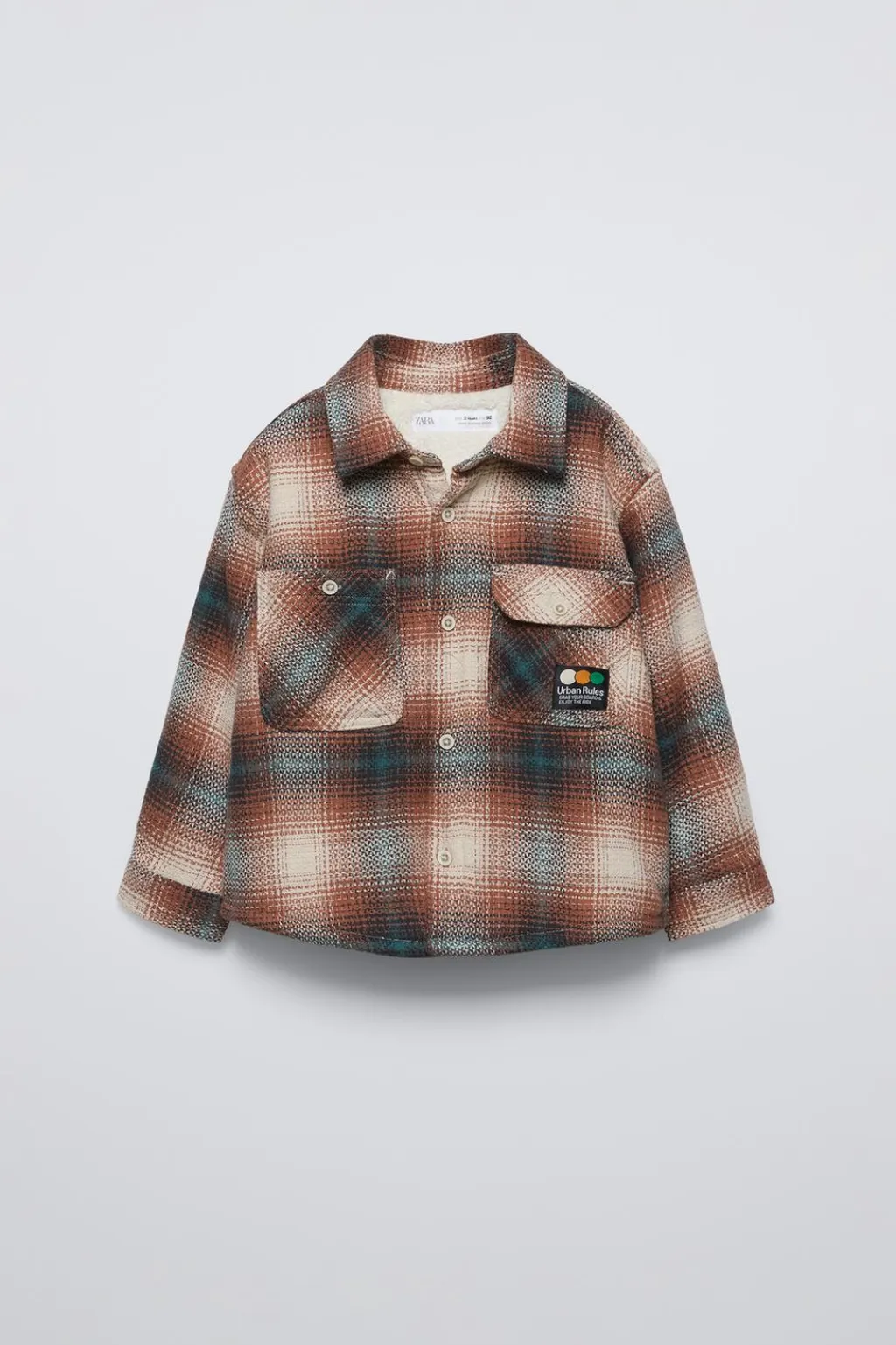 Niños ZARA 1½ - 6 Años·Camisas / Sobrecamisas<SOBRECAMISA CUADROS BORREUGILLO