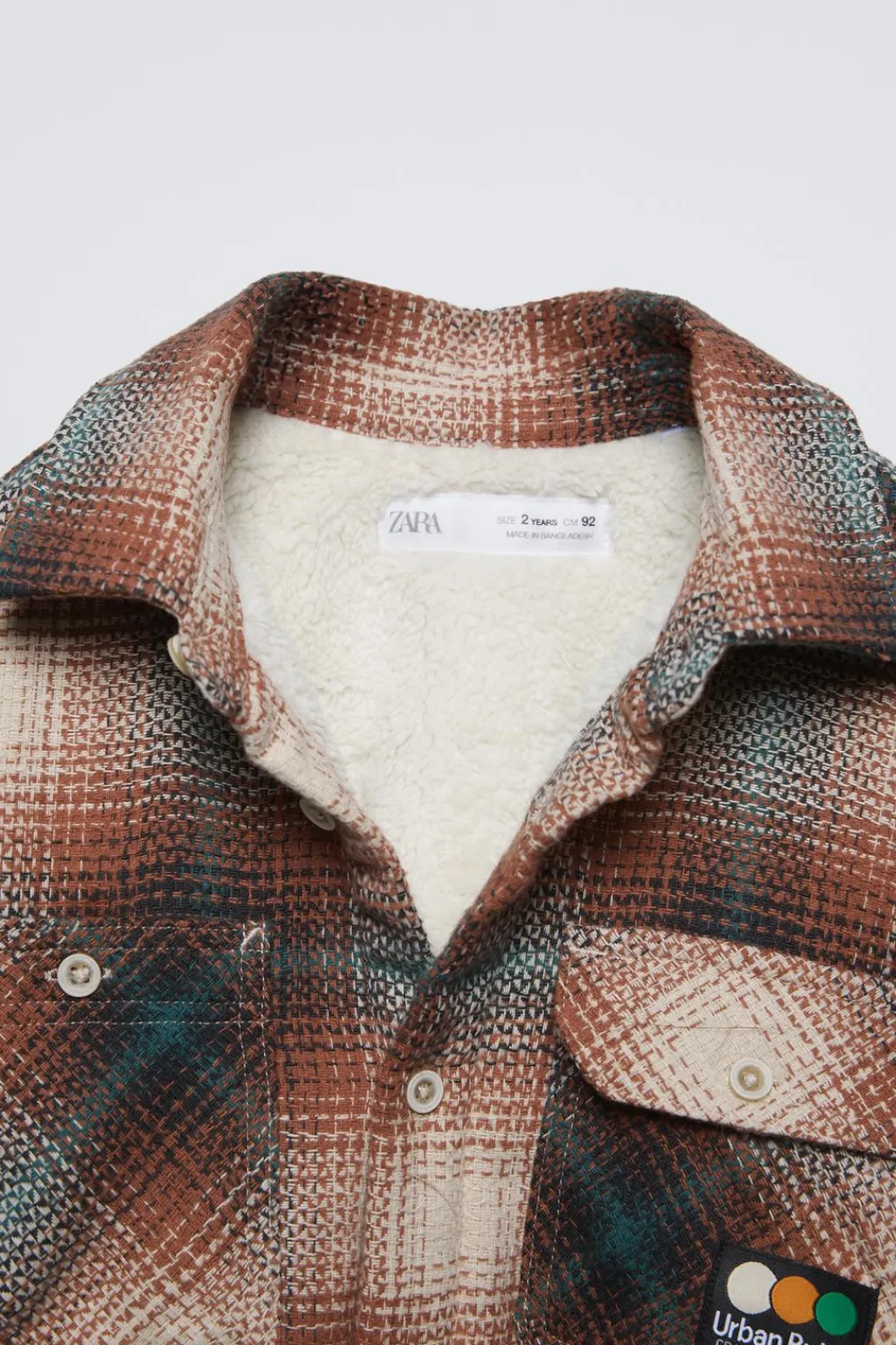 Niños ZARA 1½ - 6 Años·Camisas / Sobrecamisas<SOBRECAMISA CUADROS BORREUGILLO