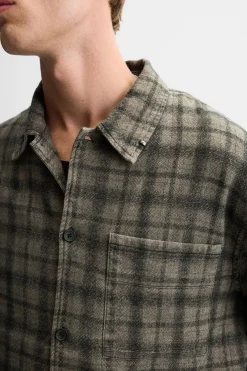 Hot SOBRECAMISA CUADROS PIERCING Hombre Sobrecamisas