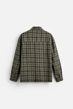 Hot SOBRECAMISA CUADROS PIERCING Hombre Sobrecamisas