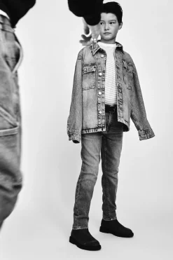 Niños ZARA 6 - 14 Años·Camisas / Sobrecamisas<SOBRECAMISA DENIM