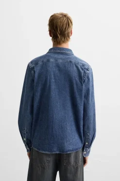 New SOBRECAMISA DENIM Hombre Sobrecamisas