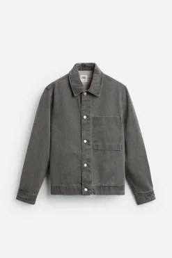 New SOBRECAMISA DENIM BOLSILLO Hombre Sobrecamisas