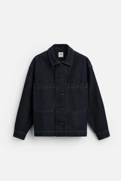 Best SOBRECAMISA DENIM BOLSILLOS Hombre Sobrecamisas