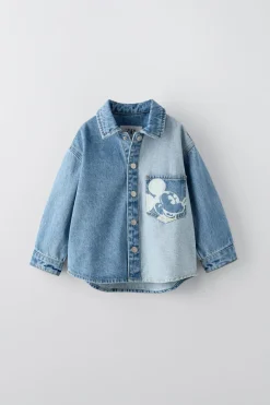 Niños ZARA 1½ - 6 Años·Camisas|1½ - 6 Años·Jeans / Denim<SOBRECAMISA DENIM MICKEY MOUSE © DISNEY