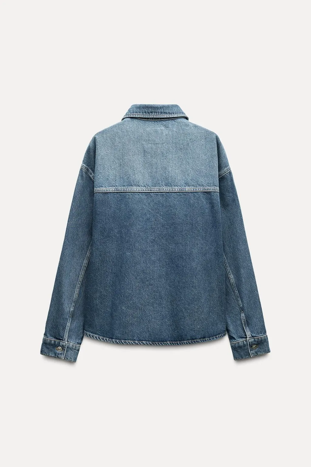 Best SOBRECAMISA DENIM TRF Mujer Chaquetas / Cazadoras