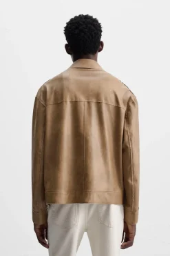 Online SOBRECAMISA EFECTO PIEL Hombre Sobrecamisas