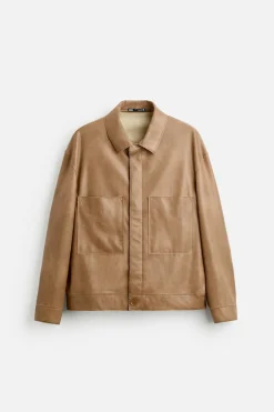 Online SOBRECAMISA EFECTO PIEL Hombre Sobrecamisas