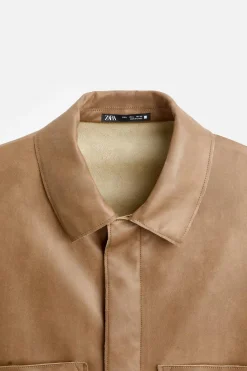 Online SOBRECAMISA EFECTO PIEL Hombre Sobrecamisas