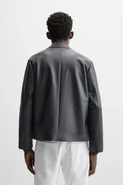 Discount SOBRECAMISA EFECTO PIEL Hombre Sobrecamisas