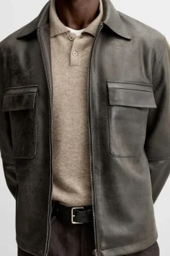 Best SOBRECAMISA EFECTO PIEL LAVADA Hombre Sobrecamisas