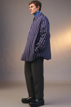 Sale SOBRECAMISA OVERSIZE RAYAS LIMITED EDITION Hombre Camisas