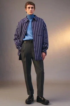 Sale SOBRECAMISA OVERSIZE RAYAS LIMITED EDITION Hombre Camisas