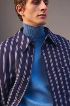 Sale SOBRECAMISA OVERSIZE RAYAS LIMITED EDITION Hombre Camisas