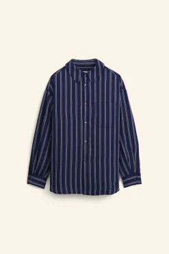 Sale SOBRECAMISA OVERSIZE RAYAS LIMITED EDITION Hombre Camisas