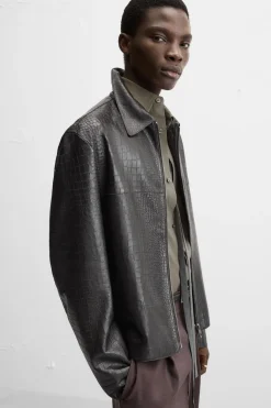 Online SOBRECAMISA PIEL GRABADA Hombre Piel