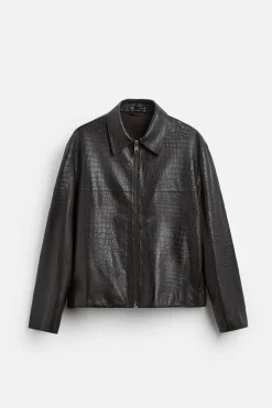 Online SOBRECAMISA PIEL GRABADA Hombre Piel