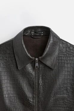 Online SOBRECAMISA PIEL GRABADA Hombre Piel