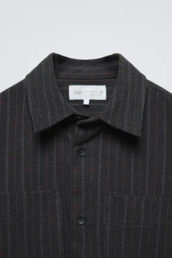 Niños ZARA 6 - 14 Años·Camisas / Sobrecamisas|6 - 14 Años·Total Look<SOBRECAMISA RAYA DIPLOMÁTICA