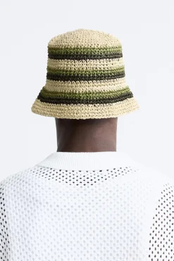 Fashion SOMBRERO CROCHET RAYAS Hombre Accesorios