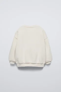 Niños ZARA 1½ - 6 Años·Sudaderas|6 - 18 Meses·Sudaderas<SUDADERA APLIQUE CORAZONES