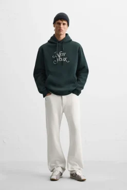 Outlet SUDADERA BORDADO NEW YORK MAGAZINE Hombre Sudaderas