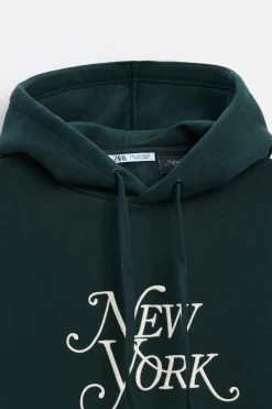 Outlet SUDADERA BORDADO NEW YORK MAGAZINE Hombre Sudaderas