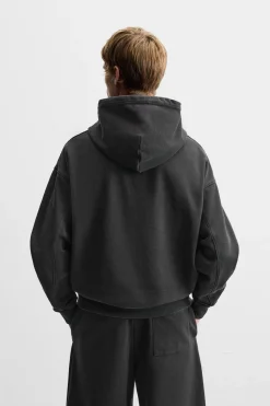 Discount SUDADERA BOXY FIT LAVADA Hombre Sudaderas