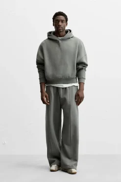 Clearance SUDADERA BOXY FIT PARCHE Hombre Sudaderas