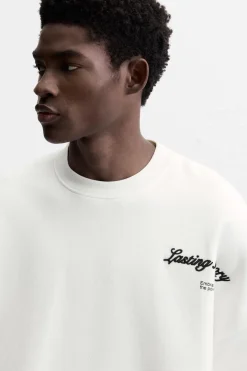 Hot SUDADERA BOXY FIT TEXTOS Hombre Sudaderas