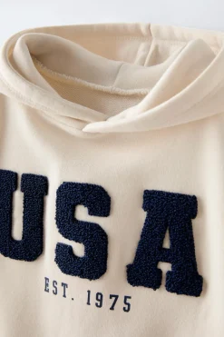 Niños ZARA 1½ - 6 Años·Sudaderas|1½ - 6 Años·Sudaderas<SUDADERA CAPUCHA BORDADO