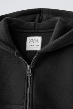 Niños ZARA 6 - 14 Años·Sudaderas|6 - 14 Años·Deporte / Jogging<SUDADERA CAPUCHA CREMALLERA