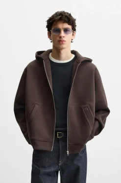 Clearance SUDADERA CAPUCHA CREMALLERA Hombre Sudaderas