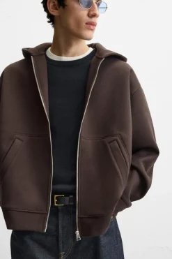 Clearance SUDADERA CAPUCHA CREMALLERA Hombre Sudaderas