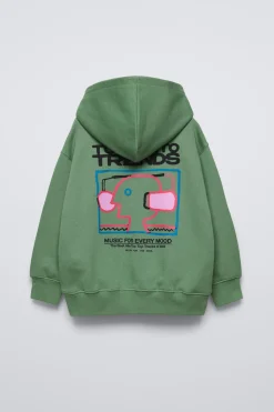 Niños ZARA 6 - 14 Años·Sudaderas<SUDADERA CAPUCHA ESTAMPADO CASCOS