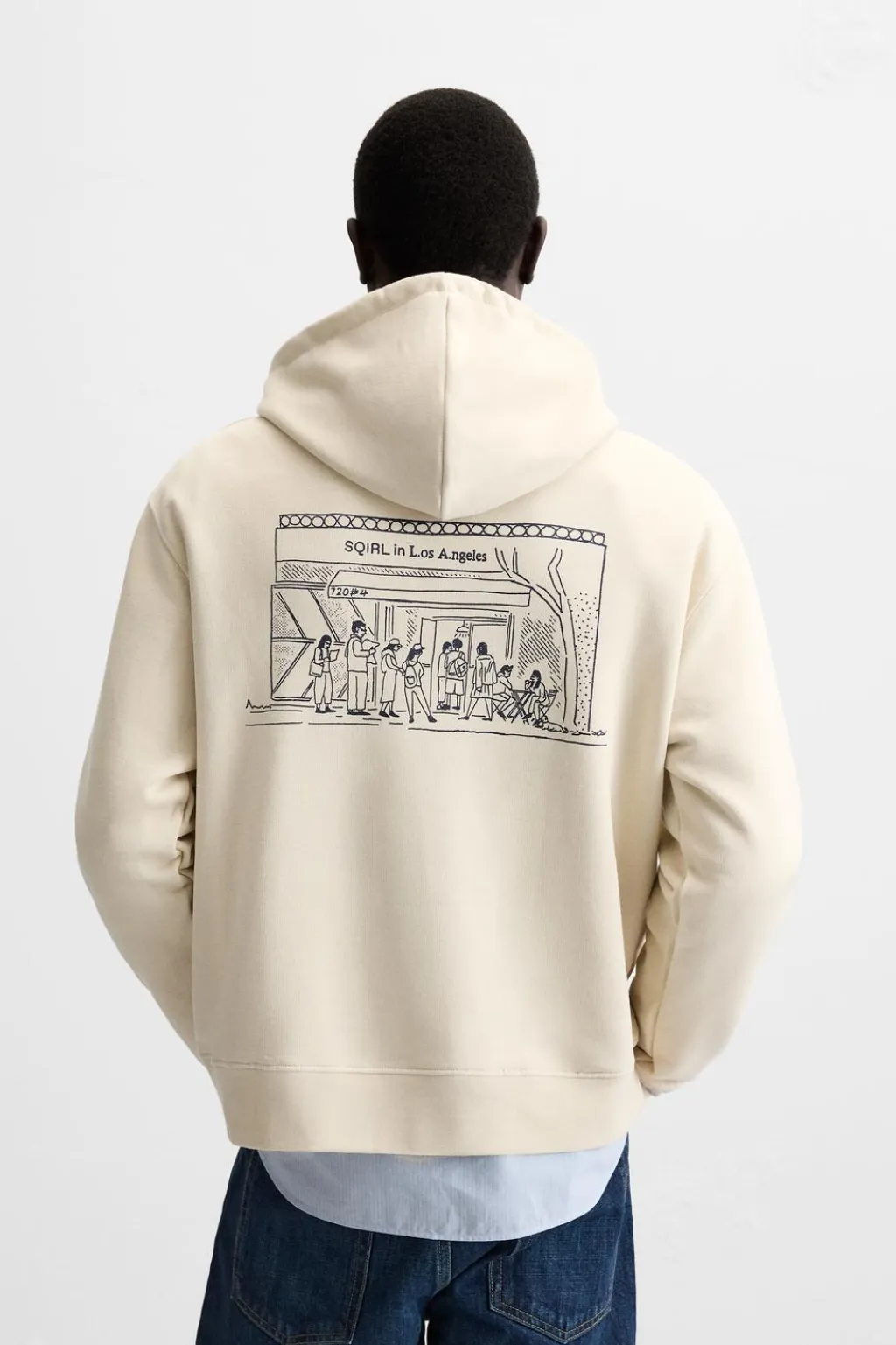 Outlet SUDADERA CAPUCHA GRÁFICOS SQIRL Hombre Sudaderas