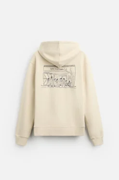 Outlet SUDADERA CAPUCHA GRÁFICOS SQIRL Hombre Sudaderas