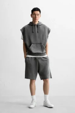 New SUDADERA CAPUCHA LAVADO Hombre Sudaderas