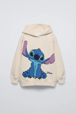 Niños ZARA 6 - 14 Años·Sudaderas|6 - 14 Años·Deporte / Jogging<SUDADERA CAPUCHA LILO & STITCH © DISNEY OVERSIZE FIT