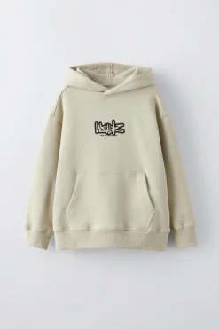 Niños ZARA 6 - 14 Años·Sudaderas<SUDADERA CAPUCHA TEXTO