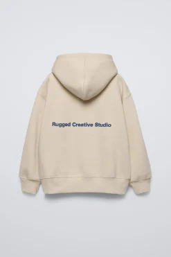 Niños ZARA 6 - 14 Años·Sudaderas<SUDADERA CAPUCHA TEXTO