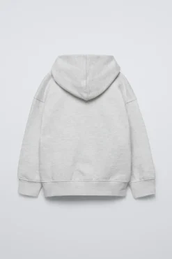 Niños ZARA 6 - 14 Años·Sudaderas<SUDADERA CAPUCHA TEXTO RIZO
