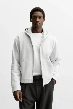 Clearance SUDADERA CAPUCHA TEXTURA Hombre Sudaderas