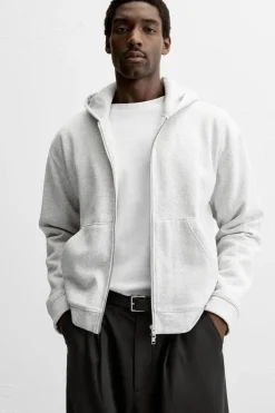 Clearance SUDADERA CAPUCHA TEXTURA Hombre Sudaderas