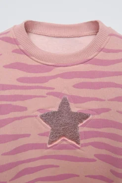 Niños ZARA 1½ - 6 Años·Sudaderas<SUDADERA CEBRA ESTRELLA